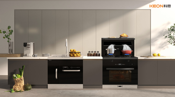科恩A2蒸烤一體集成灶，一平方米的空間魔法！